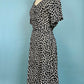 1940s - 1950s Rayon Print Loop Dress